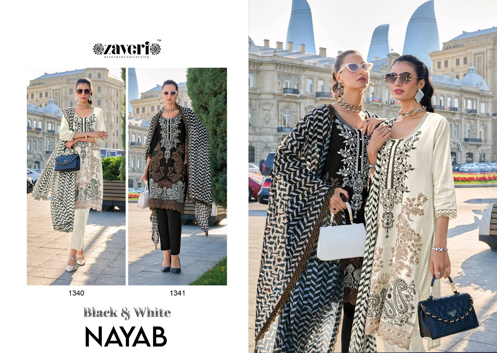 Zaveri Nayab Cotton Wholesale Fancy Readymade Salwar Suit Catalog — Wholesale Designer Salwar Suits, MPA wholesale from Surat — view 3